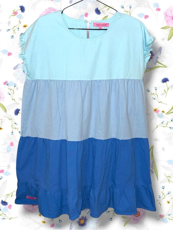 Simply Southern Dresses & Skirts - 🌼Simply Southern Blue Color-Block Tiered Babydoll Dress